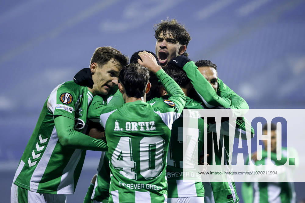 GNK Dinamo v Real Betis Balompie - UEFA Europa League 2025 26 League Phase MD6 Players of Real Betis celebrate team s third goal during the UEFA Europa League 2025 26 League Phase MD6 match between GNK Dinamo and Real Betis Balompie at Stadion Maksimir on December 11, 2025 in Zagreb, Croatia. SanjinxStrukic PIXSELL