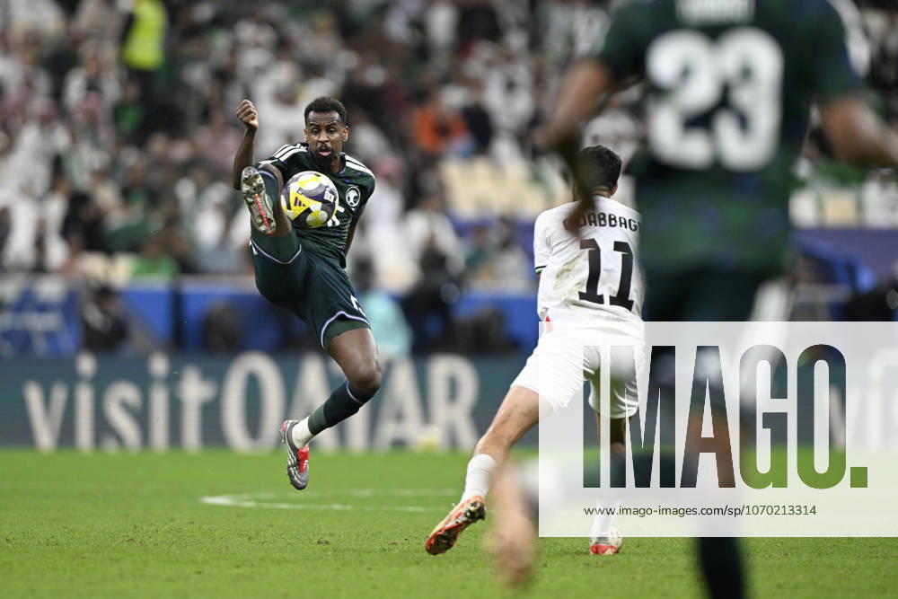 Palestine v Saudi Arabia - 2025 FIFA Arab Cup LUSAIL, QATAR - DECEMBER 11: Abdullah Al-Khaibari of Saudi Arabia in action during their 2025 FIFA Arab Cup quarterfinal match between Palestine and Saudi Arabia at Lusail Stadium in Lusail, Qatar on December 11, 2025. Stringer Anadolu Lusail Qatar. Editorial use only. Please get in touch for any other usage.