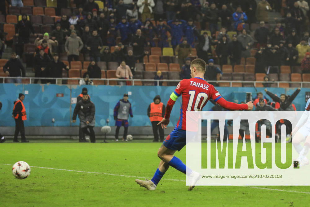 November, 11, 2025, UEFA EUROPA LEAGUE, League phase, Matchday 6, FCSB vs Feyenoord, Bucharest, National Arena Stadium 10 Florin Tanase scores the fourth goal of his siode and the winner