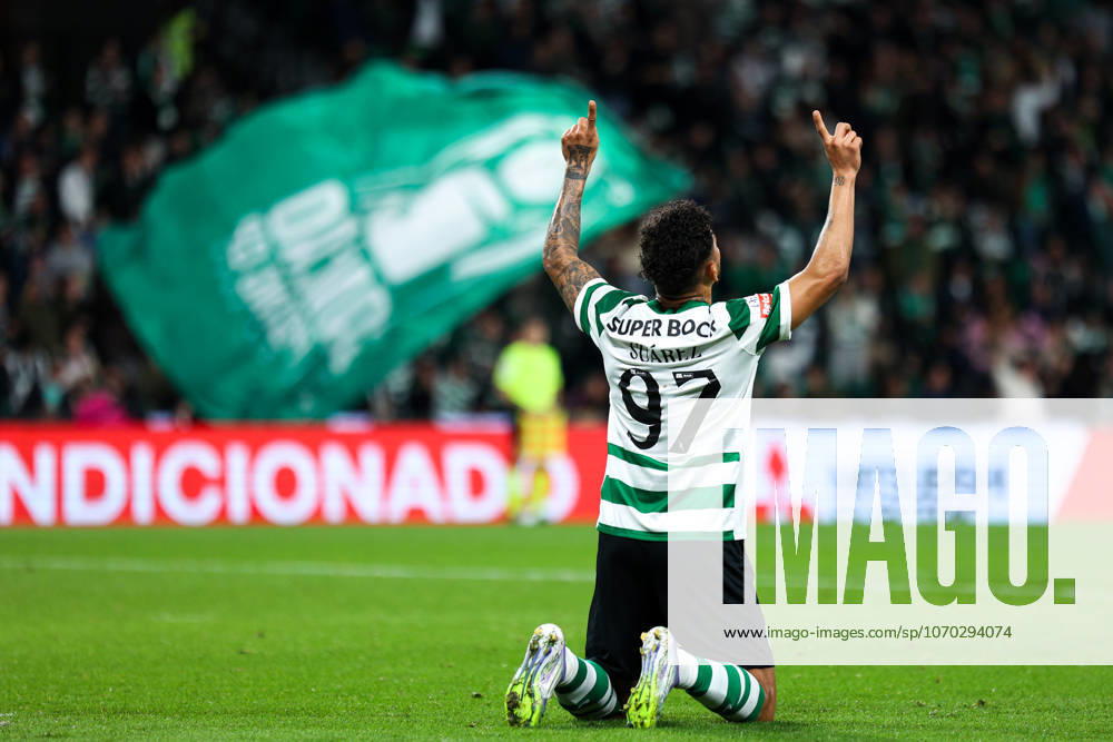 Sporting CP v AVS SAD - Liga Portugal BetClic 2025 2026 Luis Suarez celebra o golo durante a partida entre Sporting CP v AVS SAD, valida pela Liga Portugal BetClic 2025 2026, no Jose Alvalade, Portugal (Foto de Diogo Faria Reis Avant Sports) Lisboa Estadio Jose Alvalade Portugal