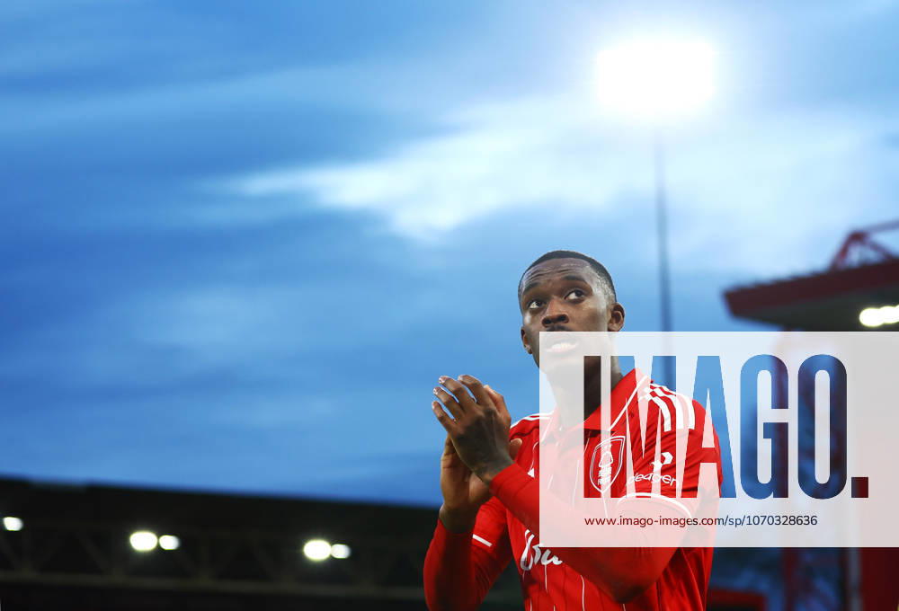Callum Hudson-Odoi of Nottingham Forest thanks the fans Nottingham Forest v Tottenham Hotspur, Premier League, Football, City Ground, Nottingham, UK - 14 Dec 2025Nottingham City Ground United Kingdom