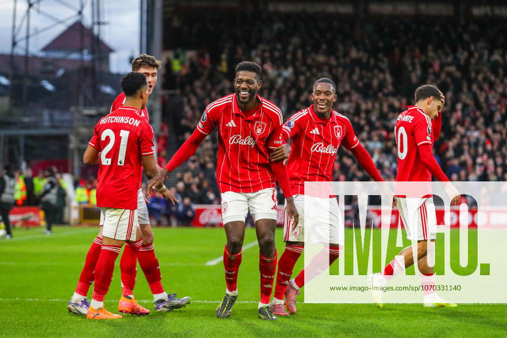 Nottingham Forest v Tottenham Hotspur, Premier League Ibrahim Sangaré Of Nottingham Forest scores a GOAL 3-0 and celebrates during the Nottingham Forest v Tottenham Hotspur Premier League match at the City Ground, West Bridgford, England on 14 December 2025 Credit: Lee Keuneke Every Second Media Editorial use only. All images are copyright Every Second Media Limited. No images may be reproduced without prior permission. All rights reserved. Premier League and Football League images are subject to licensing agreements with Football DataCo Limited. see https: www.football-dataco.com
