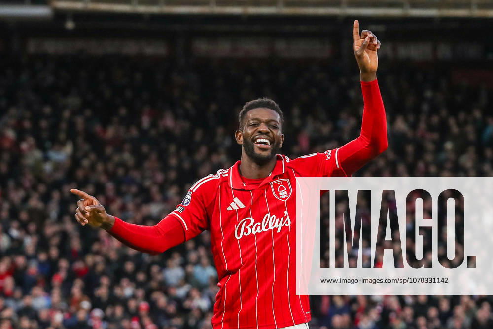 Nottingham Forest v Tottenham Hotspur, Premier League Ibrahim Sangaré Of Nottingham Forest scores a GOAL 3-0 and celebrates during the Nottingham Forest v Tottenham Hotspur Premier League match at the City Ground, West Bridgford, England on 14 December 2025 Credit: Lee Keuneke Every Second Media Editorial use only. All images are copyright Every Second Media Limited. No images may be reproduced without prior permission. All rights reserved. Premier League and Football League images are subject to licensing agreements with Football DataCo Limited. see https: www.football-dataco.com