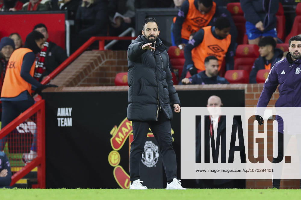Manchester United, ManU v AFC Bournemouth, Premier League Manchester United Manager Head Coach Ruben Amorim reacts and gestures during the Manchester United v AFC Bournemouth Premier League match at Old Trafford, Manchester, England on 15 December 2025 Credit: Phil Duncan Every Second Media Editorial use only. All images are copyright Every Second Media Limited. No images may be reproduced without prior permission. All rights reserved. Premier League and Football League images are subject to licensing agreements with Football DataCo Limited. see https: www.football-dataco.com