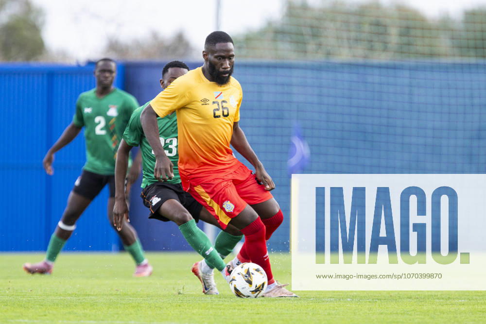 DR CONGO vs ZAMBIA, International Friendly, Länderspiel, Nationalmannschaft match ARTHUR MASUAKU, player for DR Congo, during the match, DR CONGO vs ZAMBIA, international friendly match, AFCON preparation, Pinatar Arena Football Center, San Pedro del Pinatar, Region of Murcia, Spain, December 16, 2025. San Pedro del Pinatar Pinatar Arena Football Center Region de Murcia Spain