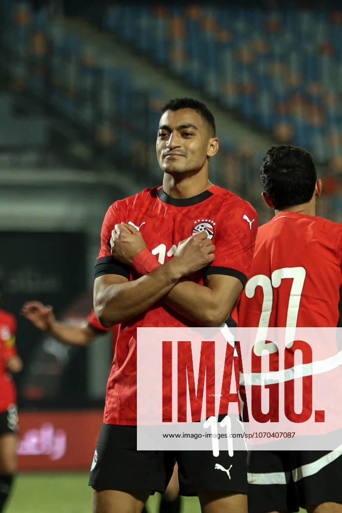 Egypt v Nigeria - International Friendly, Länderspiel, Nationalmannschaft Egypt s Mostafa Mohamed celebrates scoring their second goal in Cairo, Egypt, on December 16, 2025. cairo Egypt