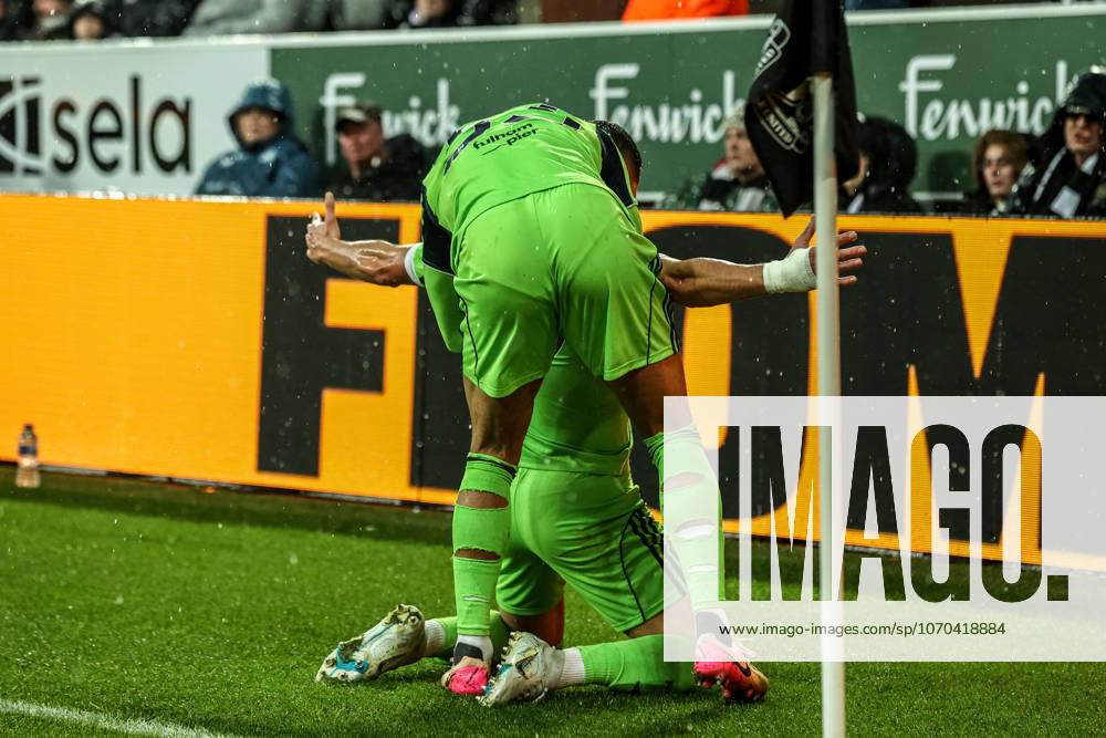 Carabao Cup Quarter Final Newcastle United v Fulham Sasa Lukic of Fulham celebrates his goal to make it 1-1 during the Carabao Cup Quarter Final match Newcastle United vs Fulham at St. James s Park, Newcastle, United Kingdom, 17th December 2025 (Photo by Alfie Cosgrove News Images) Newcastle St. James s Park Tyne and Wear United Kingdom