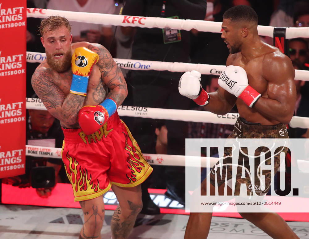 Anthony Joshua knockouts out Jake Paul on December 19 2025 in Miami Miami Florida USA