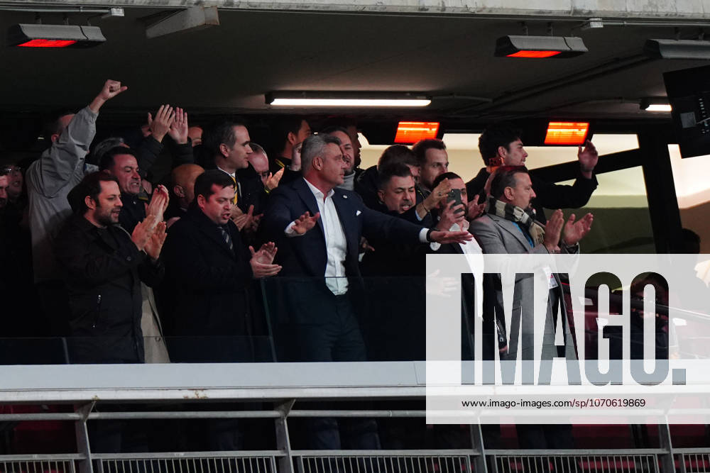 President Sadettin Saran of Fenerbahce SK celebrates for Marco Asensio s goal during the Trendyol Turkish Super League match between Eyupspor and Fenerbahce SK at Ataturk Olympic Stadium on December 20, 2025 in Istanbul, Turkey. (Photo by Seskimphoto ) Eyupspor v Fenerbahce - Turkish Super League 2025 2026