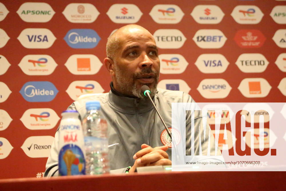 Coach Eric Chelle of Nigeria during the Africa Cup of Nations (AFCON) press conference, PK, Pressekonferenz between Nigeria and Tunisia on December 26, 2025 at Complexe Sportif De Stade, Morocco. Photo by Gani Yusuf