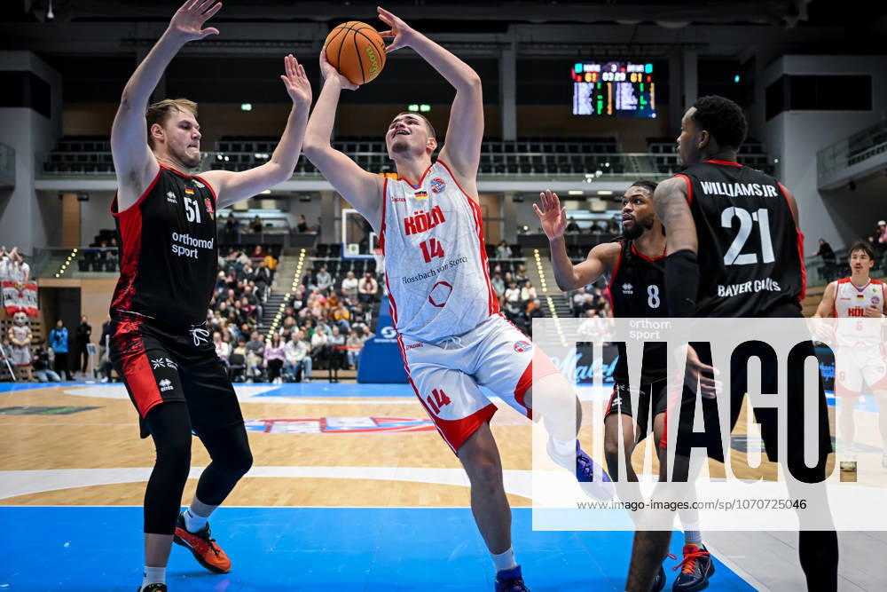 Barmer 2 Basketball Bundesliga ProA Rheinstars Köln vs Bayer Giants Leverkusen, 27 12 2025 Marko Cuvalo RheinStarsKöln 14 , Barmer 2 Basketball Bundesliga ProA Rheinstars Köln vs Bayer Giants Leverkusen on 27 12 2025 at the Castello Düsseldorf in Düsseldorf Nordrhein Westfalen