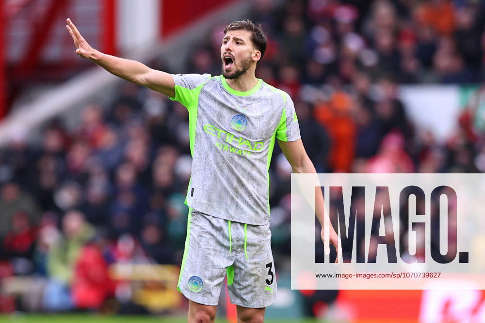 Nottingham Forest v Manchester City, Premier League Ruben Dias of Manchester City during the Nottingham Forest v Manchester City Premier League match at the City Ground, West Bridgford, England on 27 December 2025 Credit: Ryan Crockett Every Second Media Editorial use only. All images are copyright Every Second Media Limited. No images may be reproduced without prior permission. All rights reserved. Premier League and Football League images are subject to licensing agreements with Football DataCo Limited. see https: www.football-dataco.com