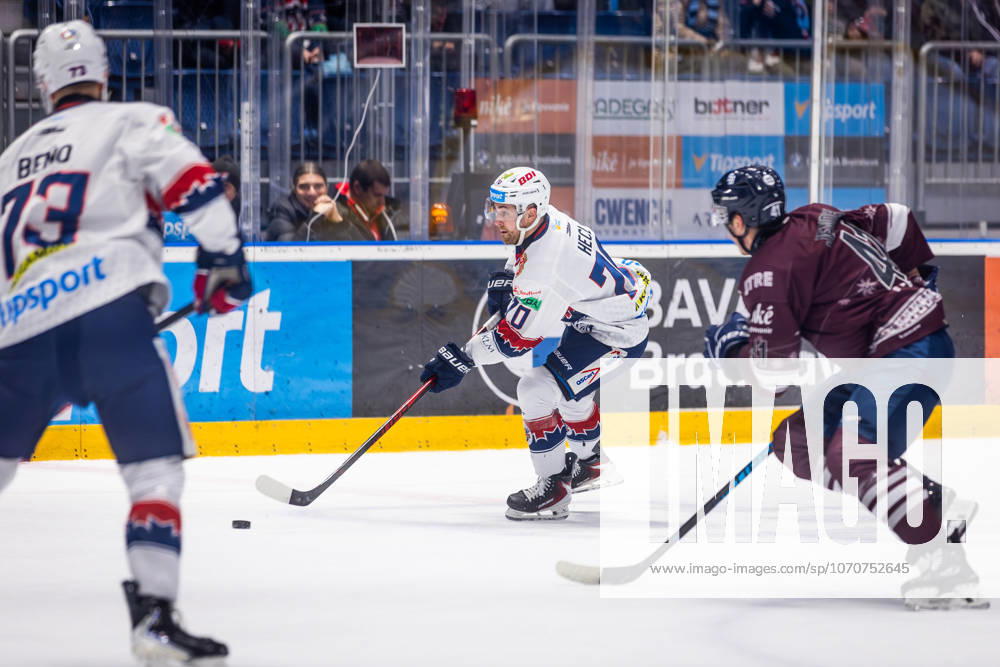 SLOVAN BRATISLAVA - HKM ZVOLEN Marek Hecl of Zvolen during Slovak Ice hockey, Eishockey Eishockey Tipsport liga match between HC Slovan Bratislava and HKM Zvolen at Ondrej Nepela Arena in Bratislava. Bratislava, Slovakia, December 28, 2025. Photo by Branislav Racko.