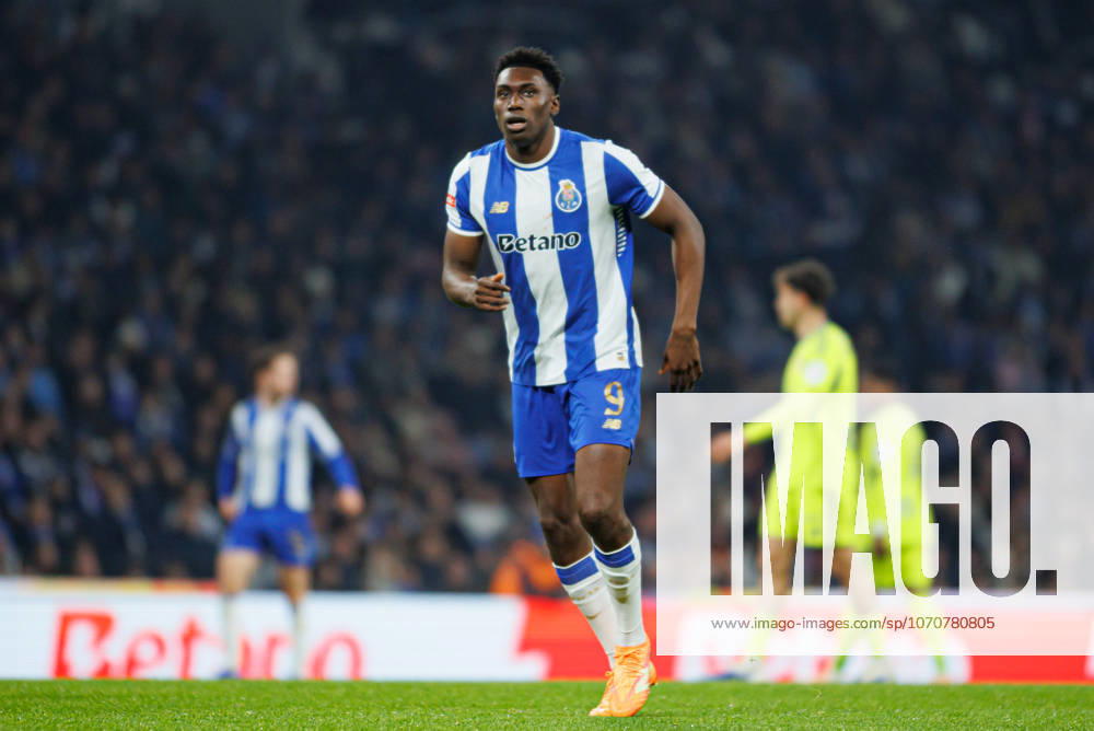 Samu Aghehowa seen during Liga Portugal game between teams of FC Porto and AVS Futebol SAD at Estadio do Dragao (Rodrigo Moreira RSM Press Ball Raw images) Porto Estadio do Dragao Portugal
