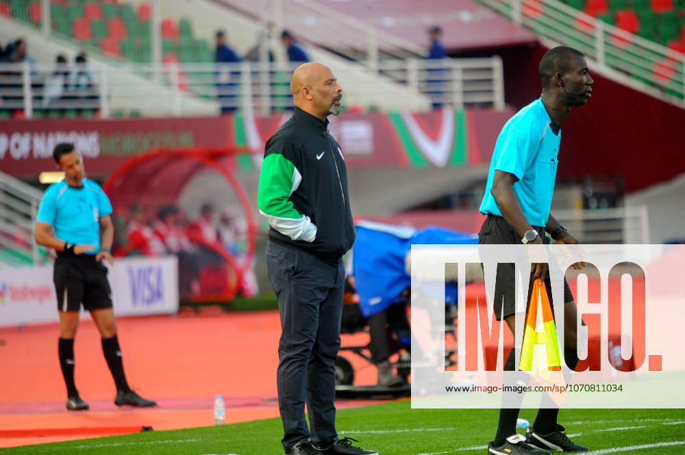 Coach Eric Chelle of Nigeria during the Africa Cup of Nations (AFCON) match between Uganda and Nigeria on December 30th, 2025 at Complexe Sportif De Stade, Fes, Morocco. Photo by Segun Ogunfeyitimi