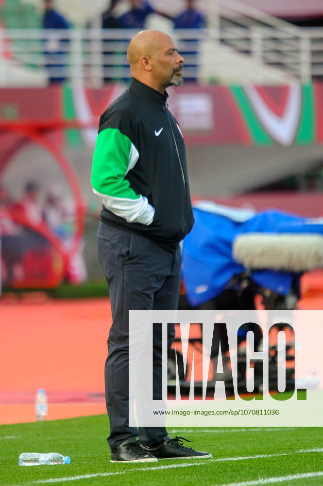 Coach Eric Chelle of Nigeria during the Africa Cup of Nations (AFCON) match between Uganda and Nigeria on December 30th, 2025 at Complexe Sportif De Stade, Fes, Morocco. Photo by Segun Ogunfeyitimi