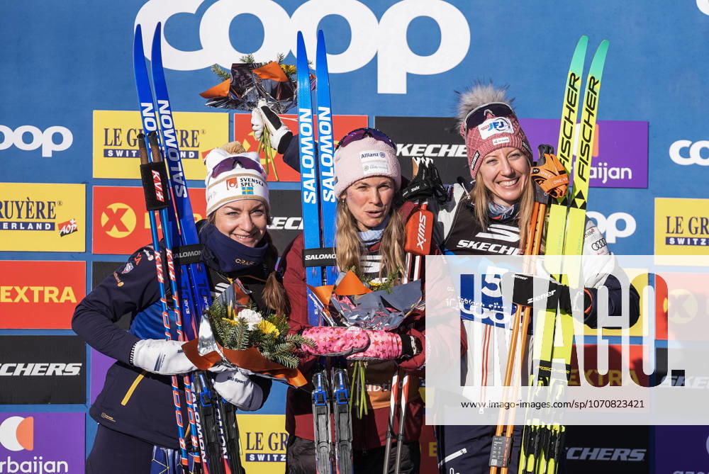 Ski Tour 2025 26 Stage 4 Toblach, Italy 20260101 USA s Jessie Diggins won the women s 20 km pursuit start classic in the Tour de Ski Sweden s Moa Ilar came second and Austria s Teresa Stadlober came third Photo Terje Pedersen NTB Toblach Italy RESTRICTED USE FOR BETTING COMPANIES