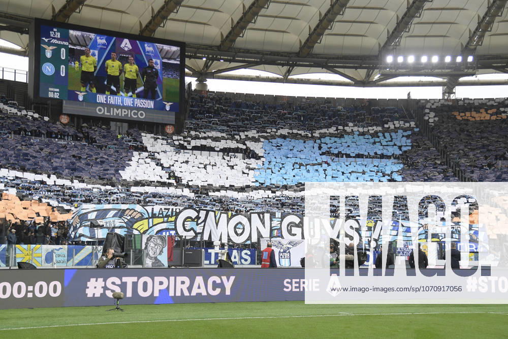 Lazio supporter during the Serie A Enilive soccer match between SS Lazio and SSC Napoli at the Rome s Olympic stadium, Italy - Sunday, January 04, 2026. - Soccer.