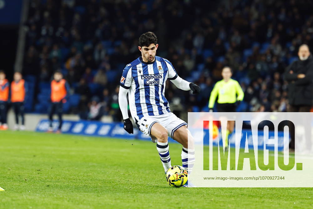 Goncalo Guedes (Sociedad), JANUARY 4, 2026 - Football Soccer : Spanish LaLiga EA Sports match between Real Sociedad - Club Atletico de Madrid at the Estadio de Anoeta in San Sebastian, Spain. Noxthirdxpartyxsales aflo_315141496