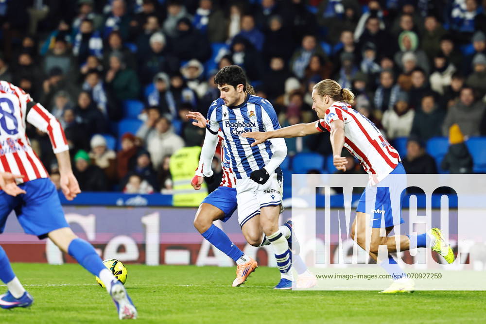 Goncalo Guedes (Sociedad), JANUARY 4, 2026 - Football Soccer : Spanish LaLiga EA Sports match between Real Sociedad - Club Atletico de Madrid at the Estadio de Anoeta in San Sebastian, Spain. Noxthirdxpartyxsales aflo_315141548