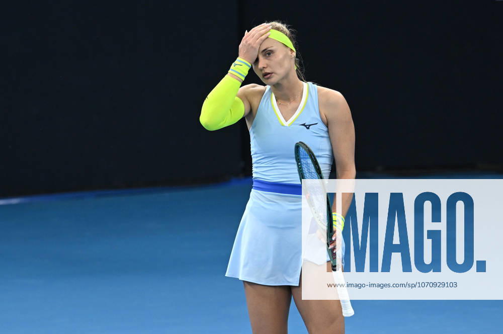 TENNIS BRISBANE INTERNATIONAL, Rebecca Sramkova of Slovakia reacts against Kimberly Birrell of Australia during day two of the Brisbane International tennis tournament at Pat Rafter Arena in Brisbane, Monday, January 5, 2026. ( NO ARCHIVING, BRISBANE QUEENSLAND AUSTRALIA