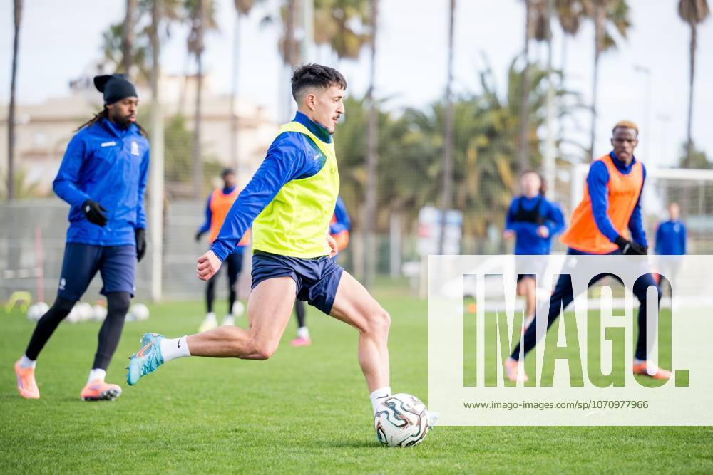 Gent s Tiago Araujo pictured in action during the winter training camp of Belgian soccer team KAA Gent, in Oliva, Spain, Tuesday 06 January 2026. JASPERxJACOBS x154000969x