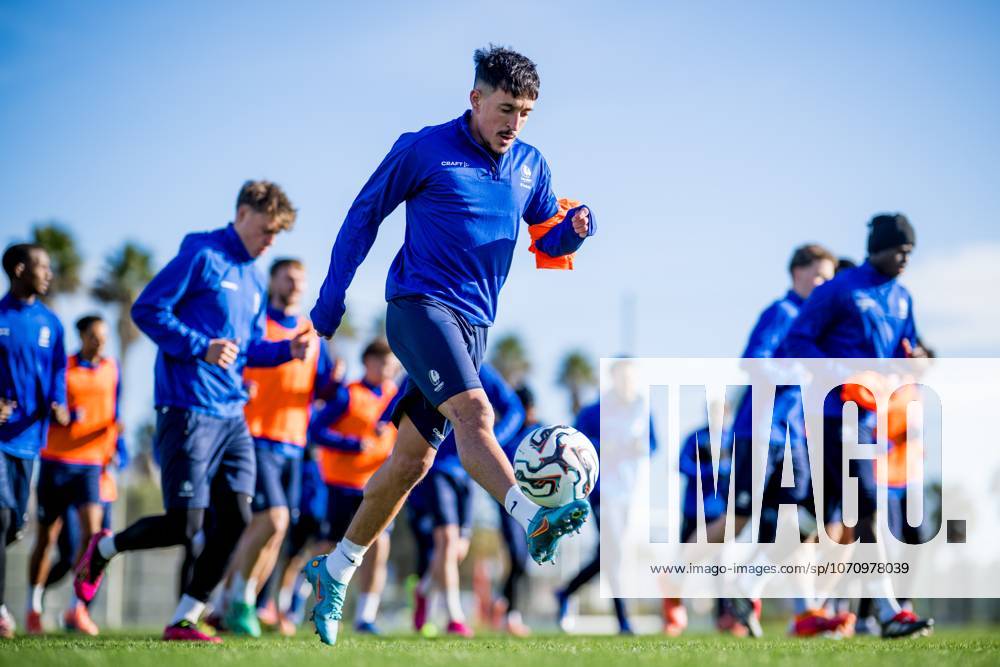 Gent s Tiago Araujo pictured in action during the winter training camp of Belgian soccer team KAA Gent, in Oliva, Spain, Tuesday 06 January 2026. JASPERxJACOBS x154001823x