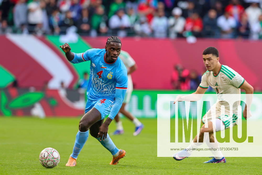 TotalEnergies CAF AFACON Morocco 2025 - Algeria - DR Congo -Stade Prince Moulay El Hassan - Rabat - Morocco DR Congo s Axel Tuanzebe (4) in action during the Africa Cup of Nations (CAN) 2025 Round 16 football match between Algeria and Democratic Republic of Congo at Stade Prince Moulay EL Hassan in Rabat on January 06, 2026. December 2025