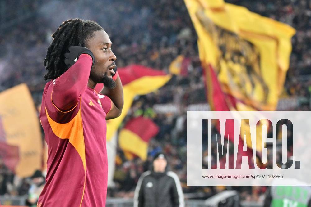 Foto IPP Felice De Martino Roma 10 01 2026 Calcio Campionato serie A 2025-2026 Roma - Sassuolo Nella foto: Esultanza dopo il gol di Manu Koné Italy Photo Press World Copyright Roma italy Italia ITALY