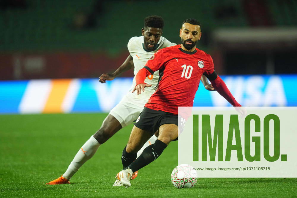 Mohamed Salah Mahrous Ghaly Egypt controls the ball during the Africa Cup Of Nations match between Ivory Coast and Egypt at Agadir Stadium on January 10, 2026 in Agadir, Morocco Photo by Thor Wegner DeFodi Images