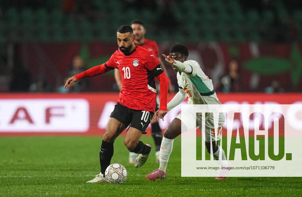 Mohamed Salah Mahrous Ghaly Egypt controls the ball during the Africa Cup Of Nations match between Ivory Coast and Egypt at Agadir Stadium on January 10, 2026 in Agadir, Morocco Photo by Thor Wegner DeFodi Images
