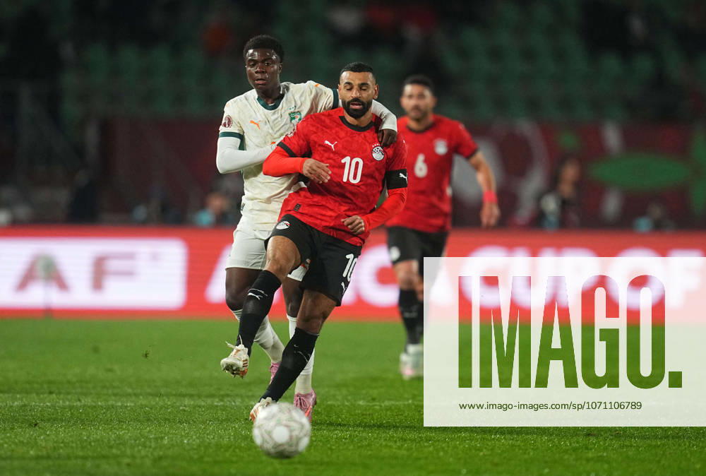 Mohamed Salah Mahrous Ghaly Egypt controls the ball during the Africa Cup Of Nations match between Ivory Coast and Egypt at Agadir Stadium on January 10, 2026 in Agadir, Morocco Photo by Thor Wegner DeFodi Images