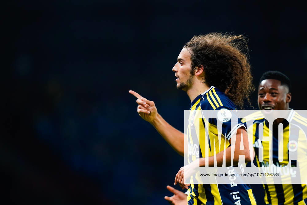 Fenerbahce SK V Galatasaray SK - Turkish Super Cup Final Matteo Guendouzi of Fenerbahce celebrates his team s first goal during the Super Cup final between Galatasaray and Fenerbahce at the Tupras Stadium in City, Country , on November 2, 2025. Istanbul Istanbul Turkey