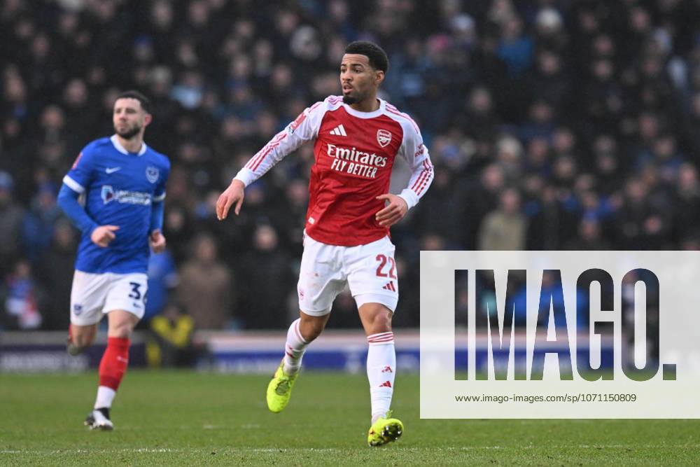 Portsmouth v Arsenal, FA Cup, 3rd Round Ethan Nwaneri (22) of Arsenal during the FA Cup match between Portsmouth and Arsenal at Fratton Park, Portsmouth, UK on 11 January 2026. Portsmouth Fratton Park Hampshire UK Editorial use only DataCo restrictions apply See www.football-dataco.com ,