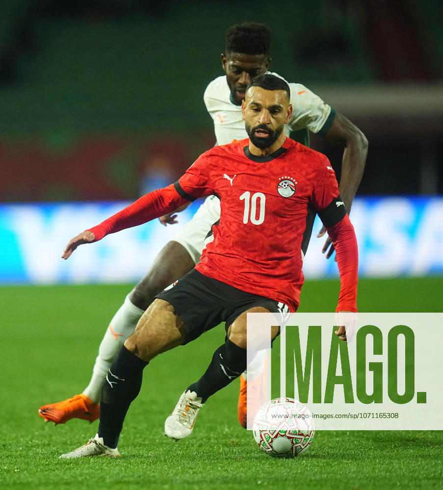 Mohamed Salah Mahrous Ghaly Egypt controls the ball during the Africa Cup Of Nations match between Ivory Coast and Egypt at Agadir Stadium on January 10, 2026 in Agadir, Morocco Photo by Thor Wegner DeFodi Images
