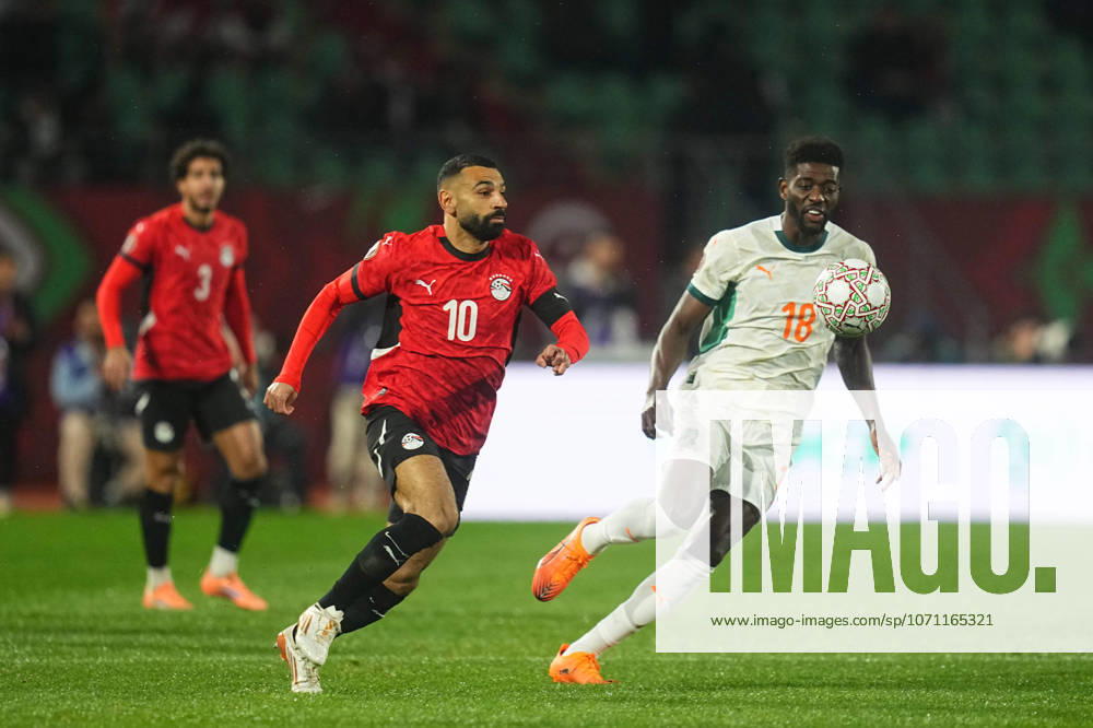 Mohamed Salah Mahrous Ghaly Egypt controls the ball during the Africa Cup Of Nations match between Ivory Coast and Egypt at Agadir Stadium on January 10, 2026 in Agadir, Morocco Photo by Thor Wegner DeFodi Images