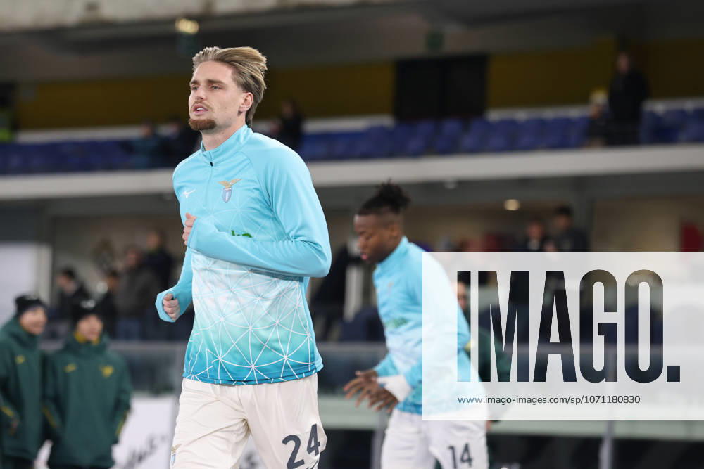 KENNETH TAYLOR 24 on Matchday 20 of 38 of the Serie A 2025 26 between HELLAS VERONA and LAZIO at the Bentegodi Stadium in Verona, Italy. Lazio won 1:0. Verona Italy - ZUMAc179 20260111_zep_c179_125