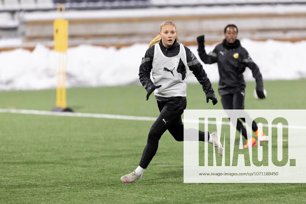 Häckens Tilde Karlsson during a training session on January 12, 2026 in Gothenburg