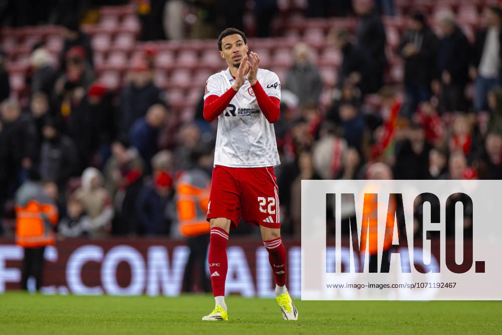 Football - FA Cup - 3rd Round - Liverpool FC v Barnsley FC LIVERPOOL, ENGLAND - Monday, January 12, 2026: Liverpool s Hugo Ekitike after the FA Cup 3rd Round match between Liverpool FC and Barnsley FC at Anfield. Liverpool won 4-1. (Photo by David Rawcliffe Propaganda) LIVERPOOL Anfield MERSEYSIDE ENGLAND