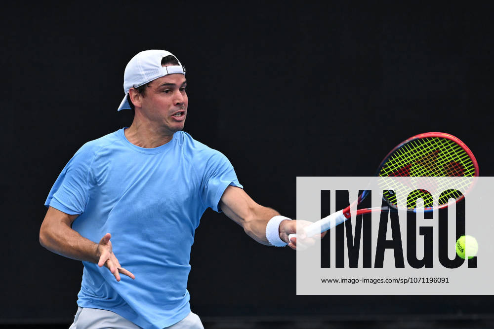 TENNIS AUSTRALIAN OPEN QUALIFYING, Alex Bolt of Australia in action against Elias Ymer of Sweden during their qualifying match for the Australian Open tennis tournament at Melbourne Park in Melbourne, Tuesday, January 13, 2026. ( NO ARCHIVING, MELBOURNE VICTORIA AUSTRALIA