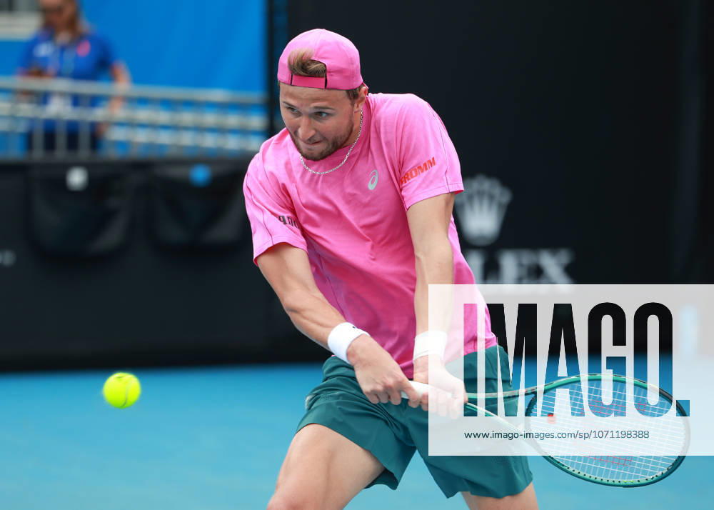 Leandro Riedi SUI , Australian Open 2026 Qualifier, Melbourne Park, Melbourne, Victoria, Australia Leandro Riedi SUI , Australian Open 2026 Qualifier, Melbourne Park, Melbourne, Victoria, Australia