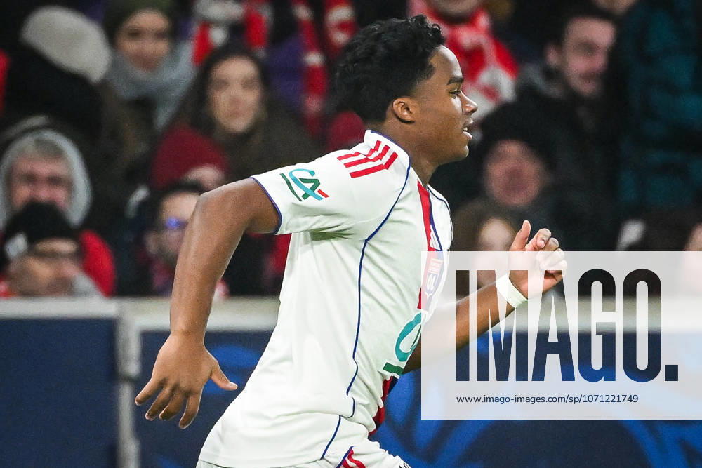 Villeneuve-D ascq, France, France: Endrick FELIPE MOREIRA DE SOUSA of Lyon during the French Cup match between Lille OSC (LOSC) and Olympique Lyonnais (OL) at Pierre Mauroy Stadium on January 11, 2026 in Villeneuve-d Ascq near Lille, France. Villeneuve-D ascq France - ZUMAm308 20260111_zsp_m308_030