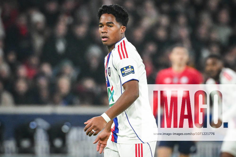 Villeneuve-D ascq, France, France: Endrick FELIPE MOREIRA DE SOUSA of Lyon during the French Cup match between Lille OSC (LOSC) and Olympique Lyonnais (OL) at Pierre Mauroy Stadium on January 11, 2026 in Villeneuve-d Ascq near Lille, France. Villeneuve-D ascq France - ZUMAm308 20260111_zsp_m308_032