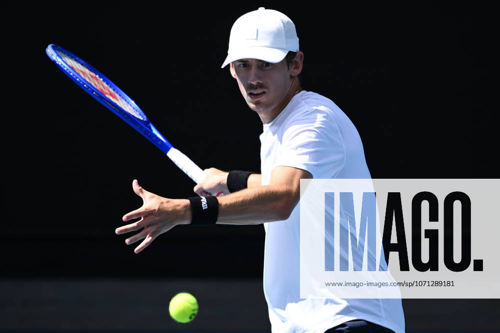 TENNIS AUSTRALIAN OPEN, Alex de Minaur of Australia during a practice session ahead of the Australian Open tennis tournament at Melbourne Park in Melbourne, Friday, January 16, 2026. ( NO ARCHIVING, MELBOURNE VICTORIA AUSTRALIA
