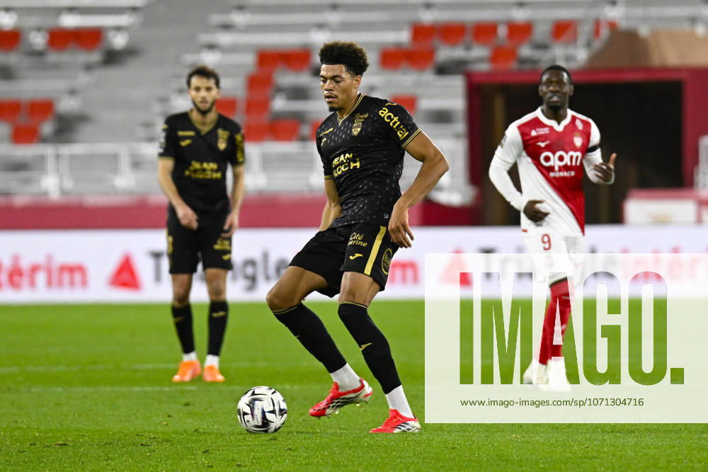 Noah Cadiou (FC Lorient) - Ligue 1 McDonalds match between AS Monaco and FC Lorient on January 16, 2026 at the Louis II Stadium in Monaco.