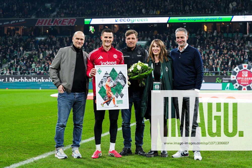 Germany Soccer Bundesliga, Season 2025 26, 18 Matchday SV Werder Bremen vs Eintracht Frankfurt, 16 01 2026, Weserstadion Bremen Farewell Michael Zetterer Eintracht Frankfurt, 23