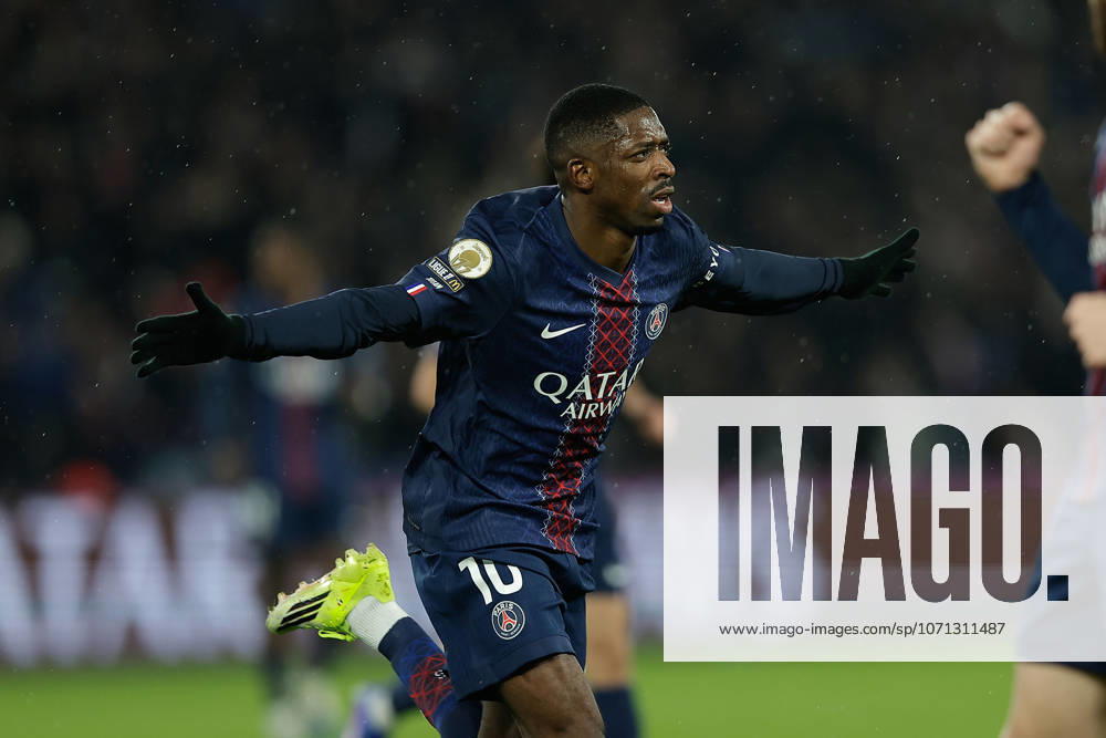 FBL FRA LIGUE1 Paris Saint Germain LOSC Lille Ousmane Dembele Paris Saint Germain celebrates after scoring first goal to 1 0 during the French L1 football match between Paris Saint Germain PSG and LOSC Lille at Parc des Princes on January 16, 2026 in Paris France