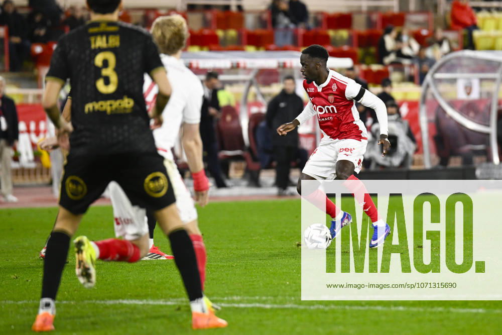 Jordan Teze (ASM) - Ligue 1 McDonalds match between AS Monaco and FC Lorient on January 16, 2026 at the Louis II Stadium in Monaco.