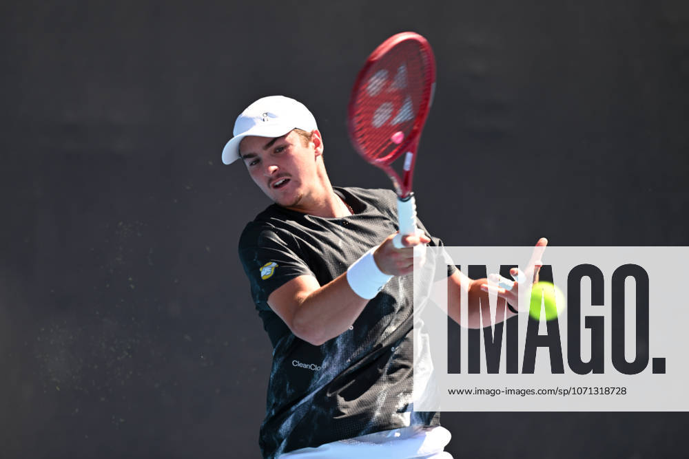 TENNIS AUSTRALIAN OPEN PRACTICE, Joao Fonesca of Brazil in action during a practise session ahead of the Australian Open tennis tournament at Melbourne Park in Melbourne, Saturday, January 17, 2026. ( NO ARCHIVING MELBOURNE VICTORIA AUSTRALIA