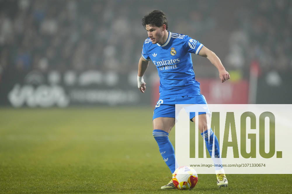Albacete Balompie v Real Madrid - Copa del Rey Fran Garcia left-back of Real Madrid and Spain during the Copa del Rey round of 16 match between Albacete Balompie and Real Madrid at Estadio Carlos Belmonte on January 14, 2026 in Albacete, Spain. Albacete Spain